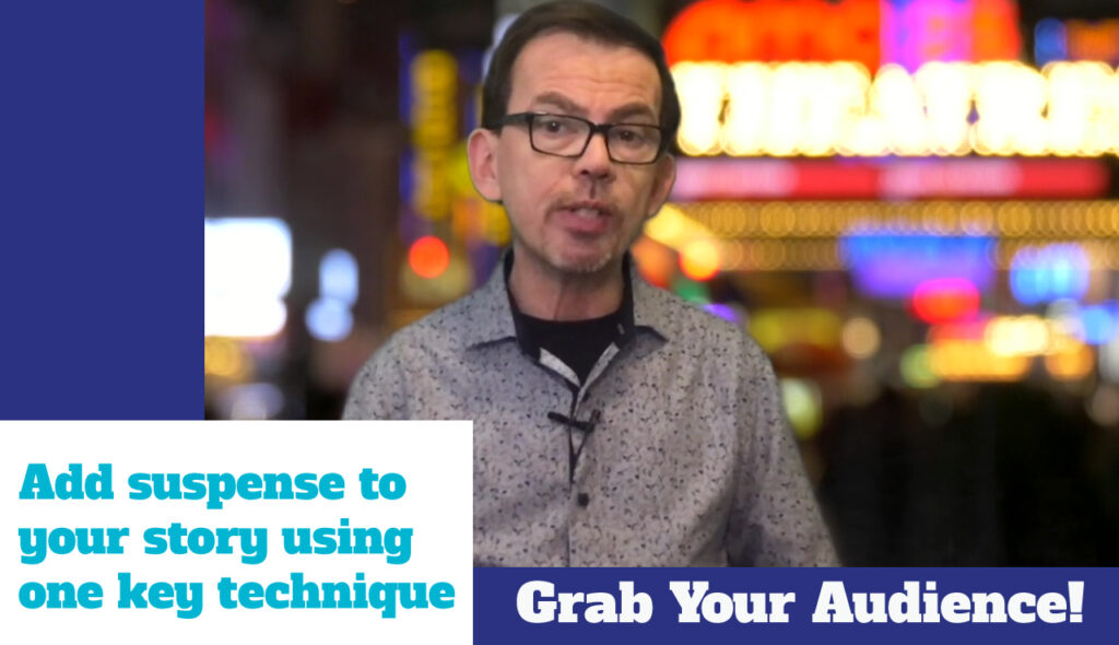 Thumbnail - How to add suspense to your stories featuring Story Expert Jason Reid.