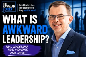 Leadership speaker Jason Reid explains the meaning of Awkward Leadership and why leaders should lean into uncomfortable moments.