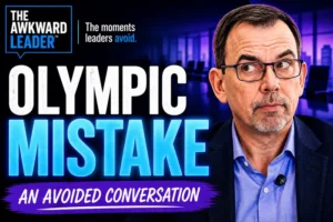 Jason Reid sharing Olympic leadership story about difficult conversations