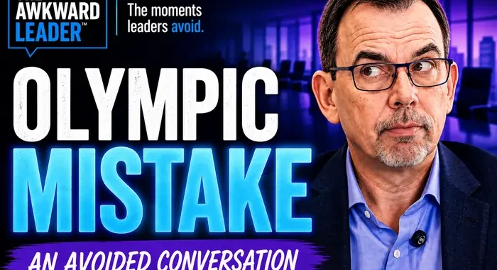 Jason Reid sharing Olympic leadership story about difficult conversations