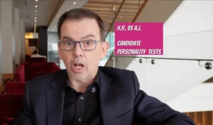 Jason with the words: AI vs HR: Candidate Personality Tests