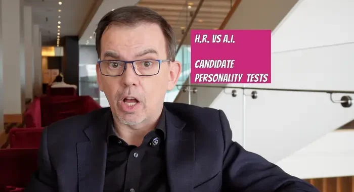 Jason with the words: AI vs HR: Candidate Personality Tests