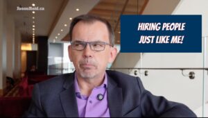 Jason Reid, The Awkward Leader, along with the text "Hiring People Just Like Me."