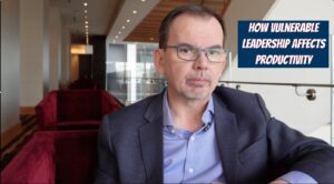 Awkward Leadership Creator Jason Reid with the Phrase "How Vulnerable Leadership affects Productivity"