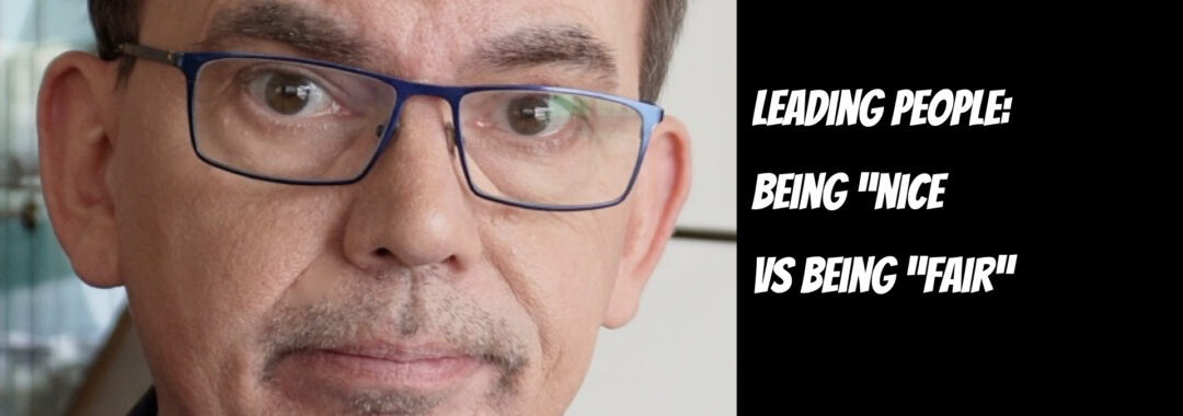 Leading People: Being Nice vs being Fair. photo of Jason Reid