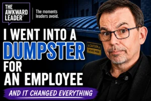 Jason Reid in The Awkward Leader video thumbnail about building workplace trust.