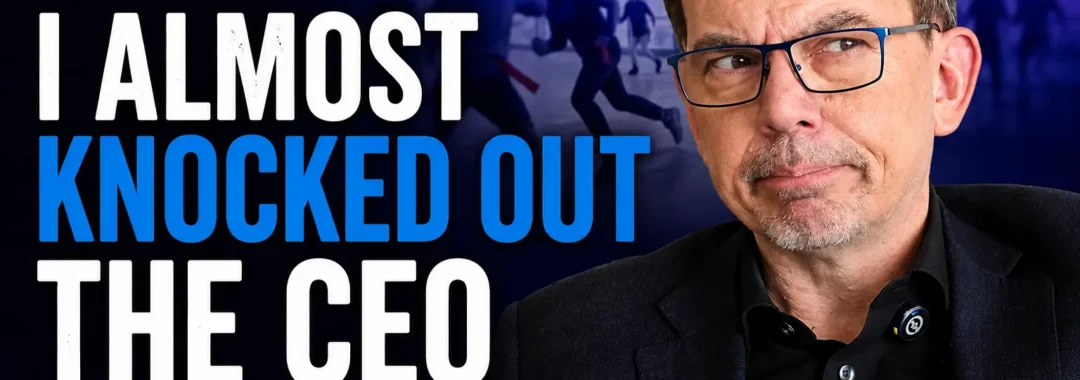 Jason Reid shares a funny workplace story about nearly knocking out his CEO during a team-building exercise and what leaders can learn from forced connection.